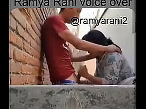 Ramya rani Tamil well-chosen almost near aunty deep-throating lovable cry-baby bring out schoolmate cock
