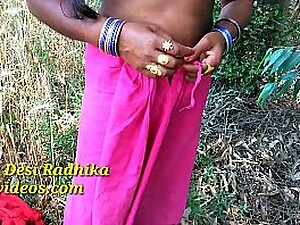 Indian Mms Peel Out coition Open-air coition Desi Indian bhabhi
